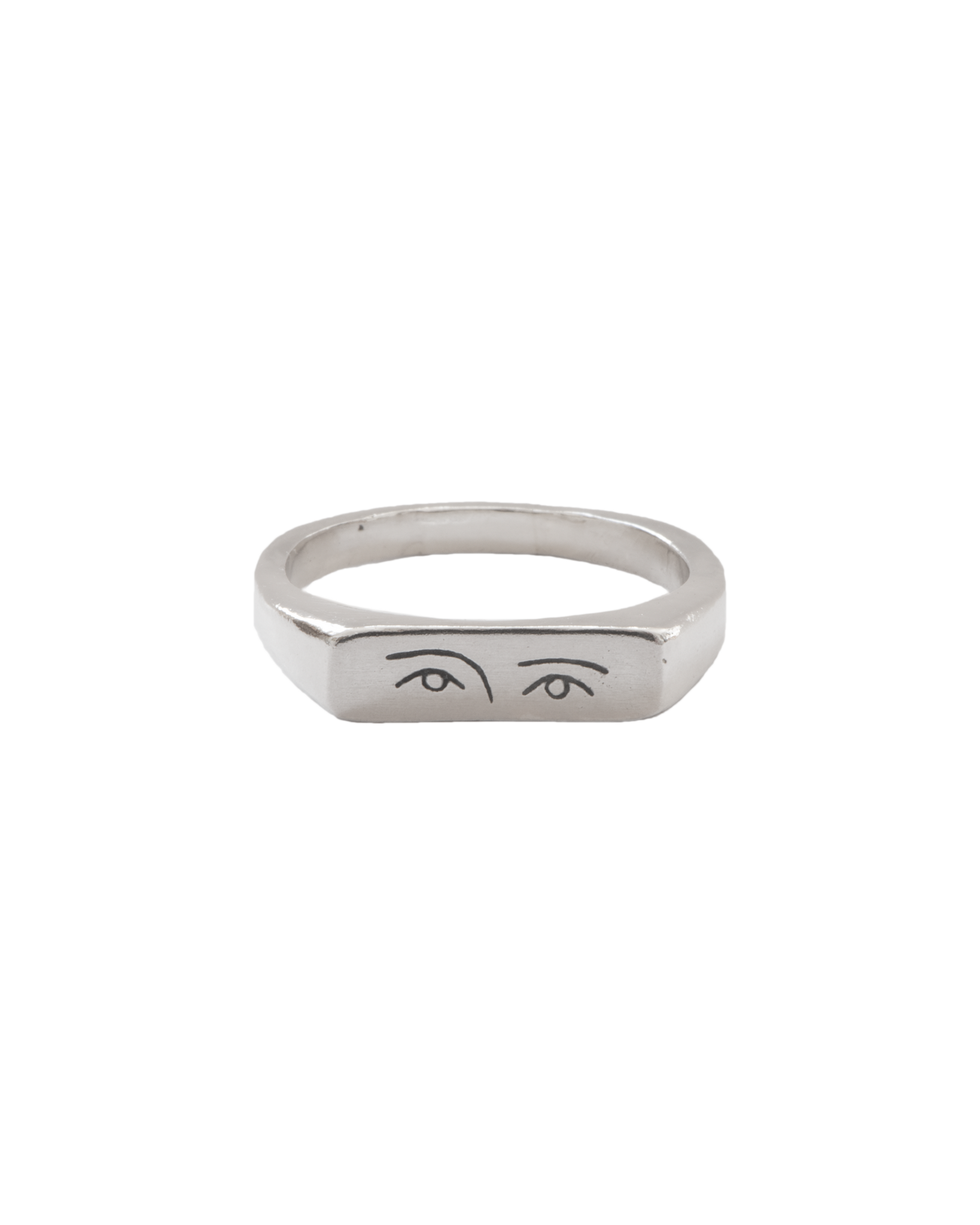 Anillo de plata Violeta, hecho a mano en Valencia