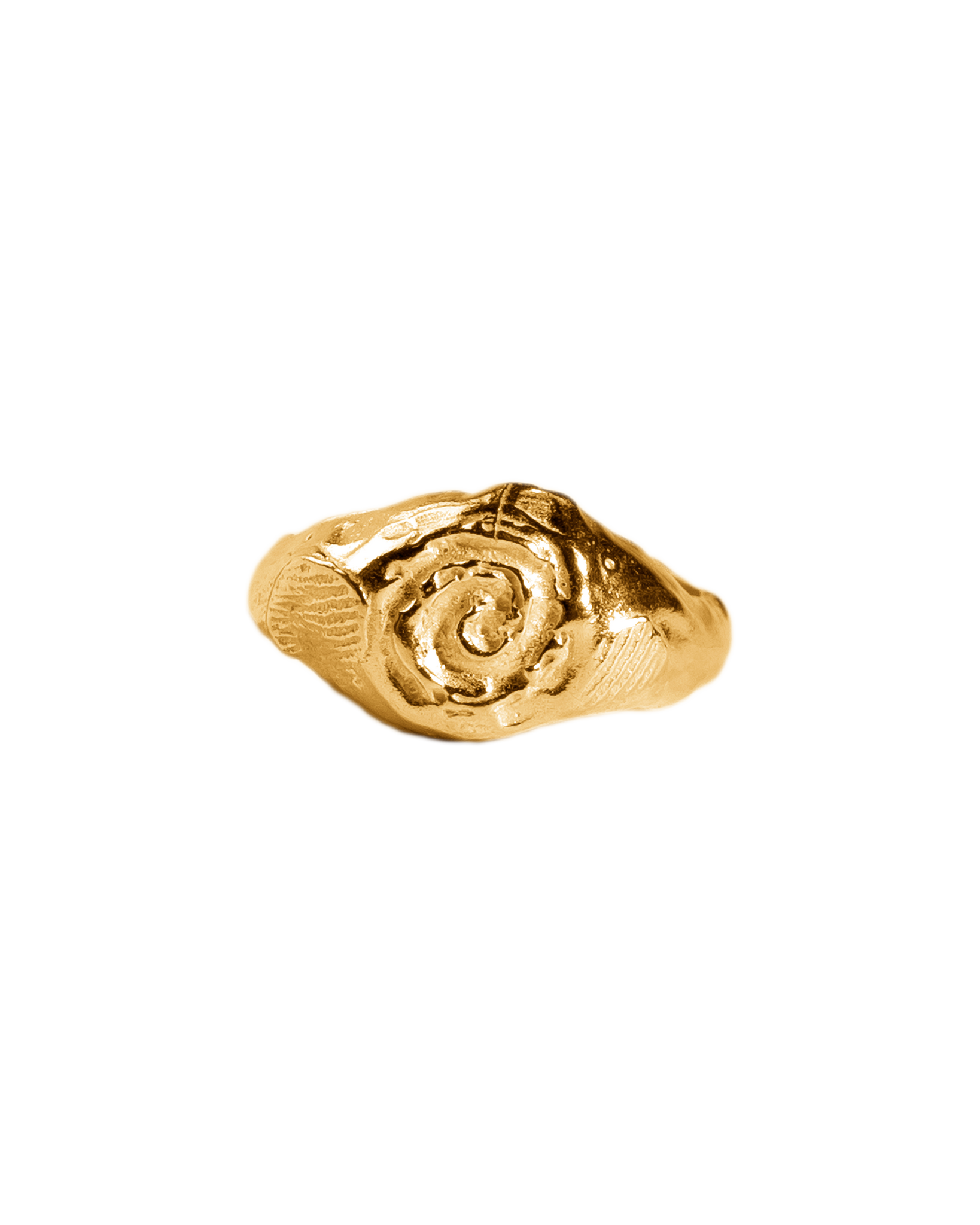 Anillo Alba dorado, hecho a mano en plata de ley en València
