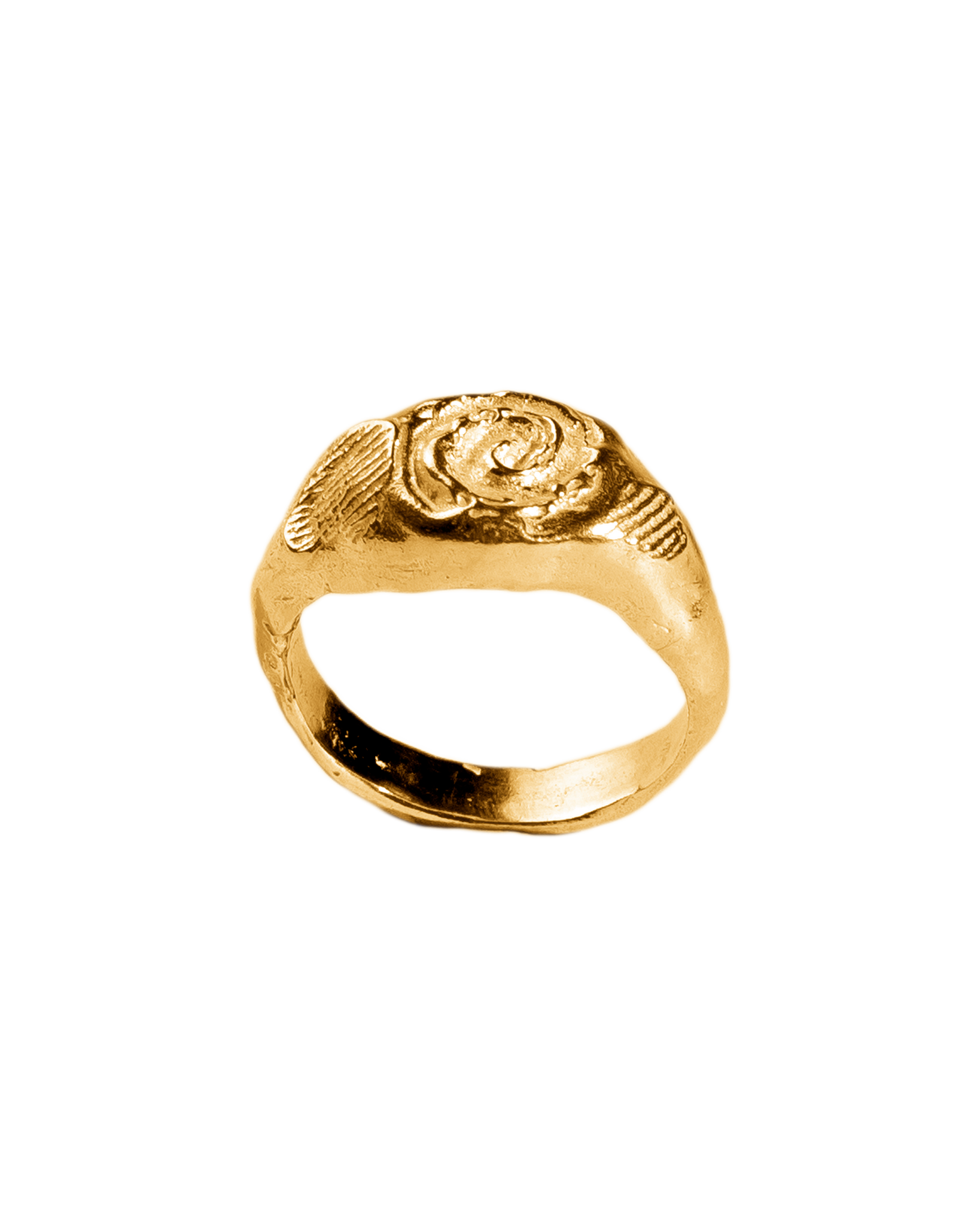 Anillo Alba dorado, hecho a mano en plata de ley en València