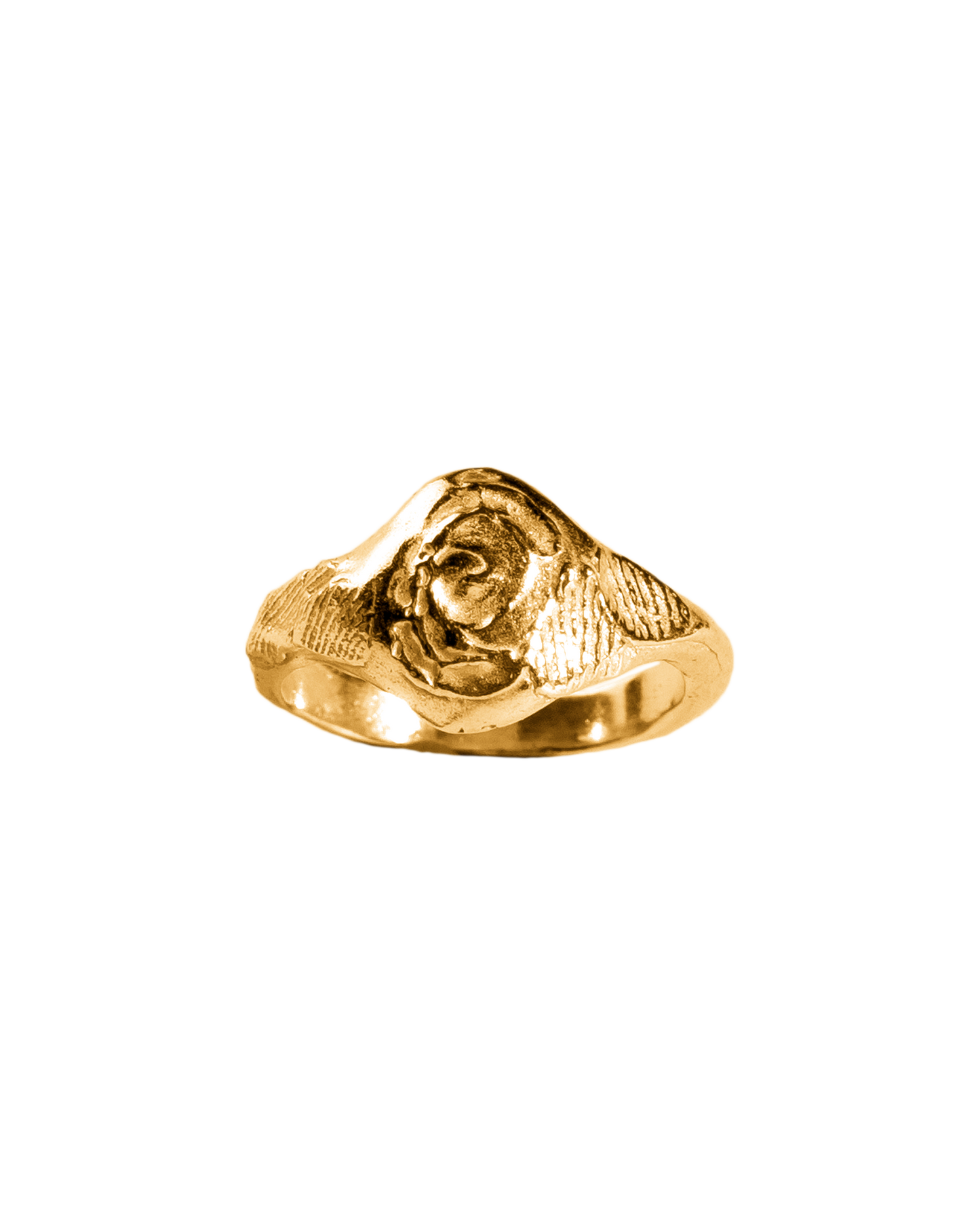 Anillo Ona dorado, hecho a mano en València