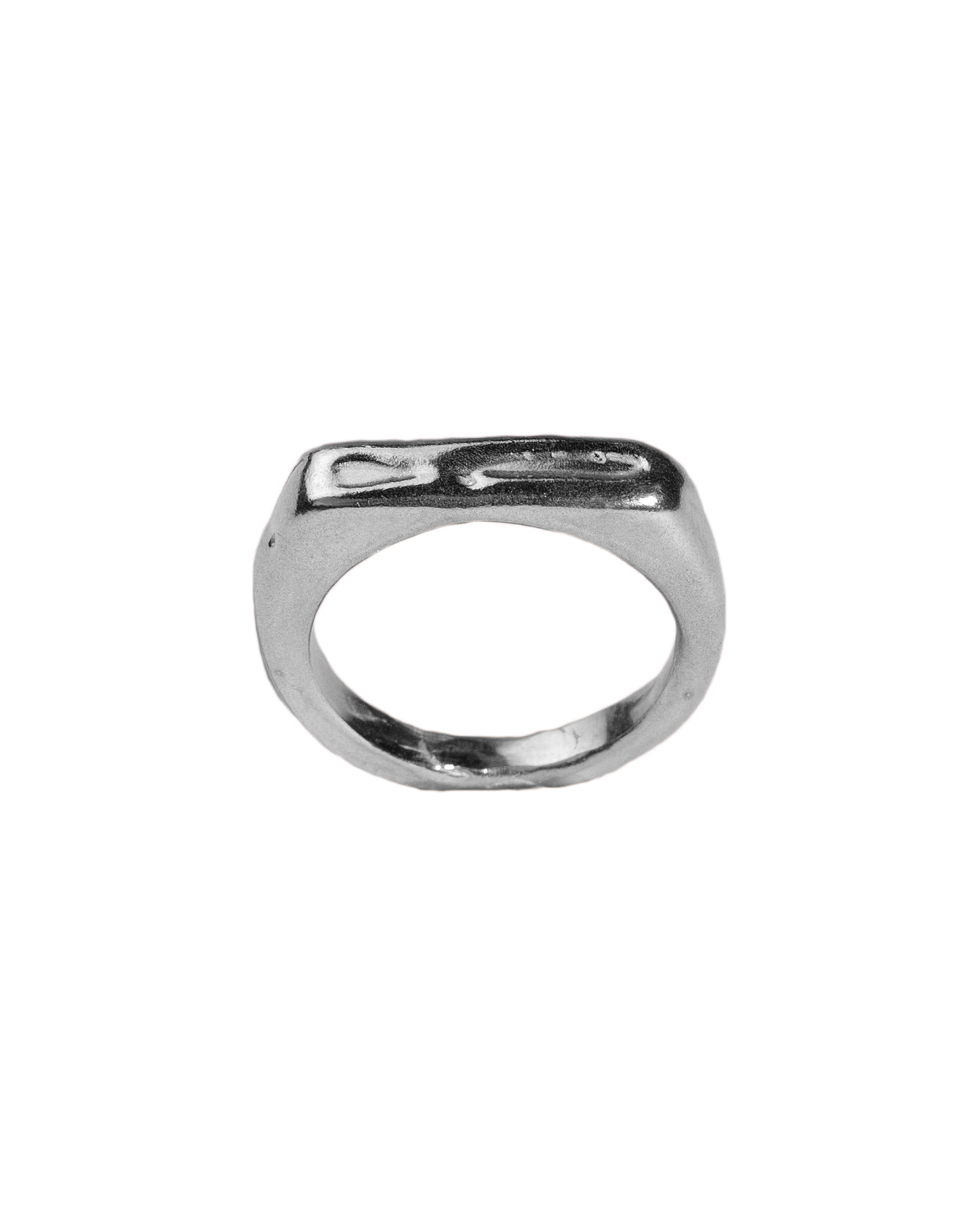 Anillo sello Melted Signet I, hecho a mano con plata de ley en Valencia