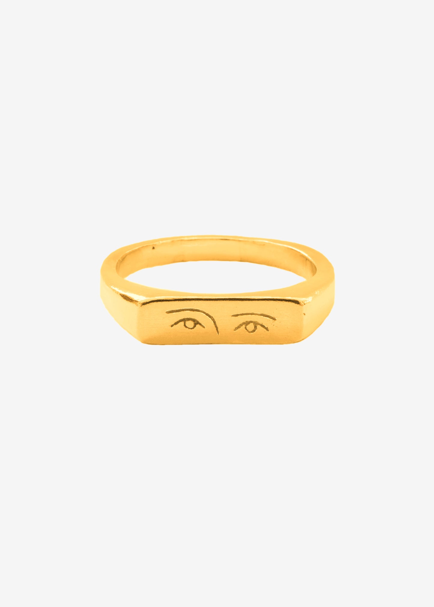 Anillo sello Violeta, hecho a mano en Valencia en plata de ley