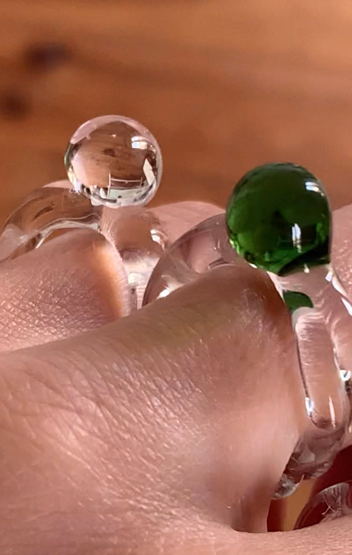 anillo de vidrio hecho a mano en Valencia