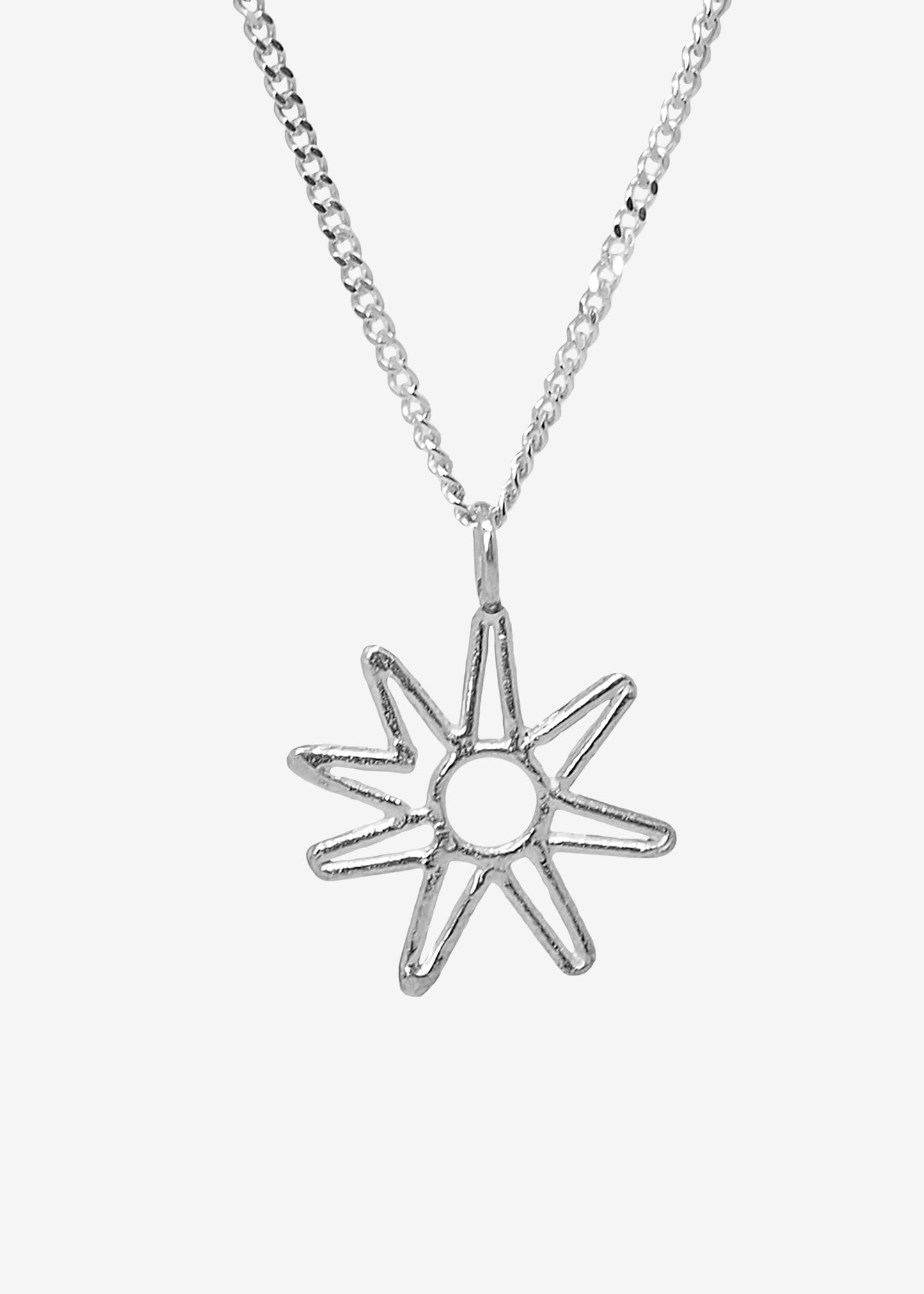 Collar de plata Azu, hecho a mano con plata de ley en Valencia