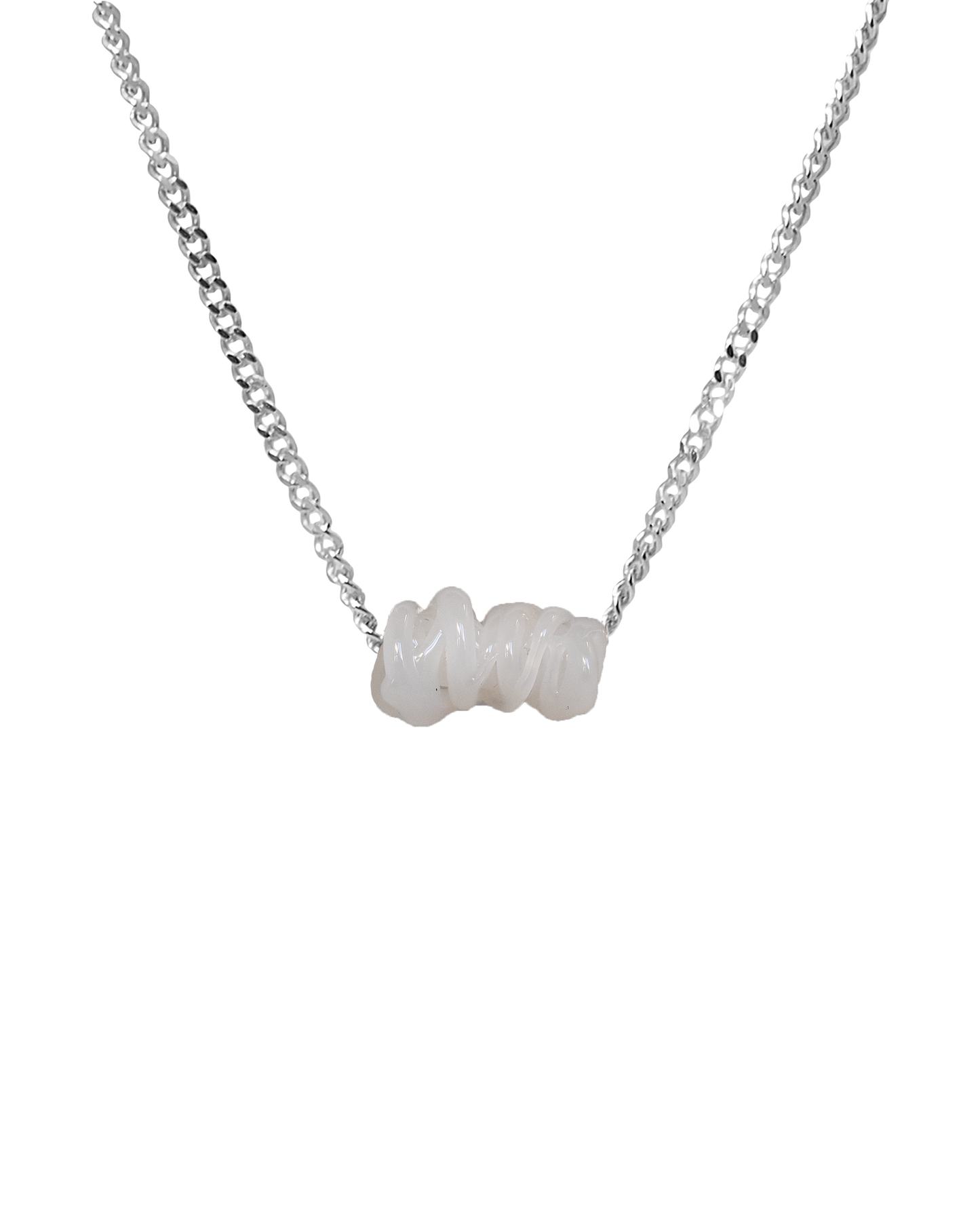 Collar de vidrio Tornado, hecho a mano en Valencia