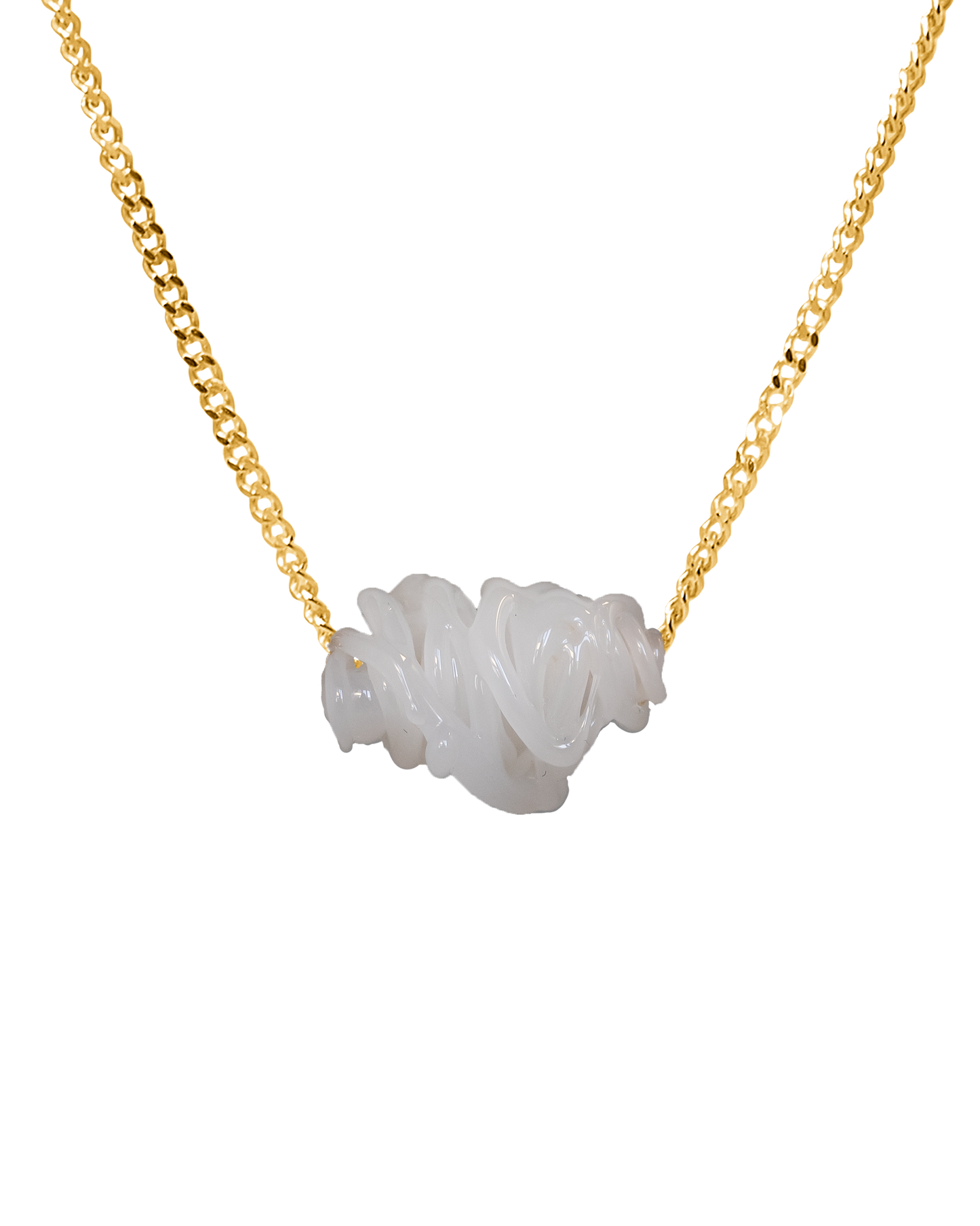 Collar de vidrio Tornado, hecho a mano en Valencia