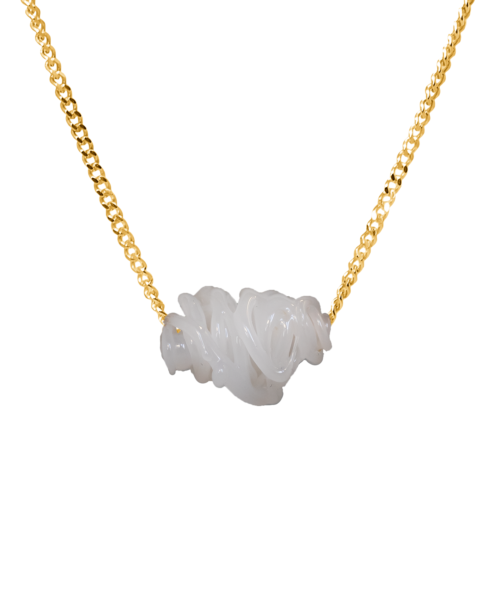 Collar de vidrio Tornado, hecho a mano en Valencia
