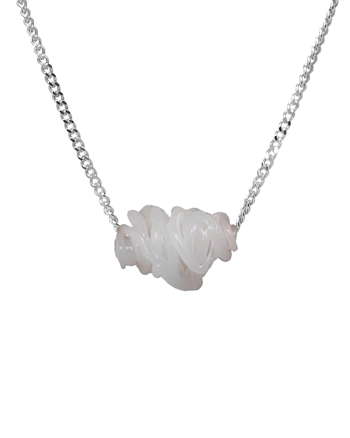 Collar de vidrio Tornado, hecho a mano en Valencia