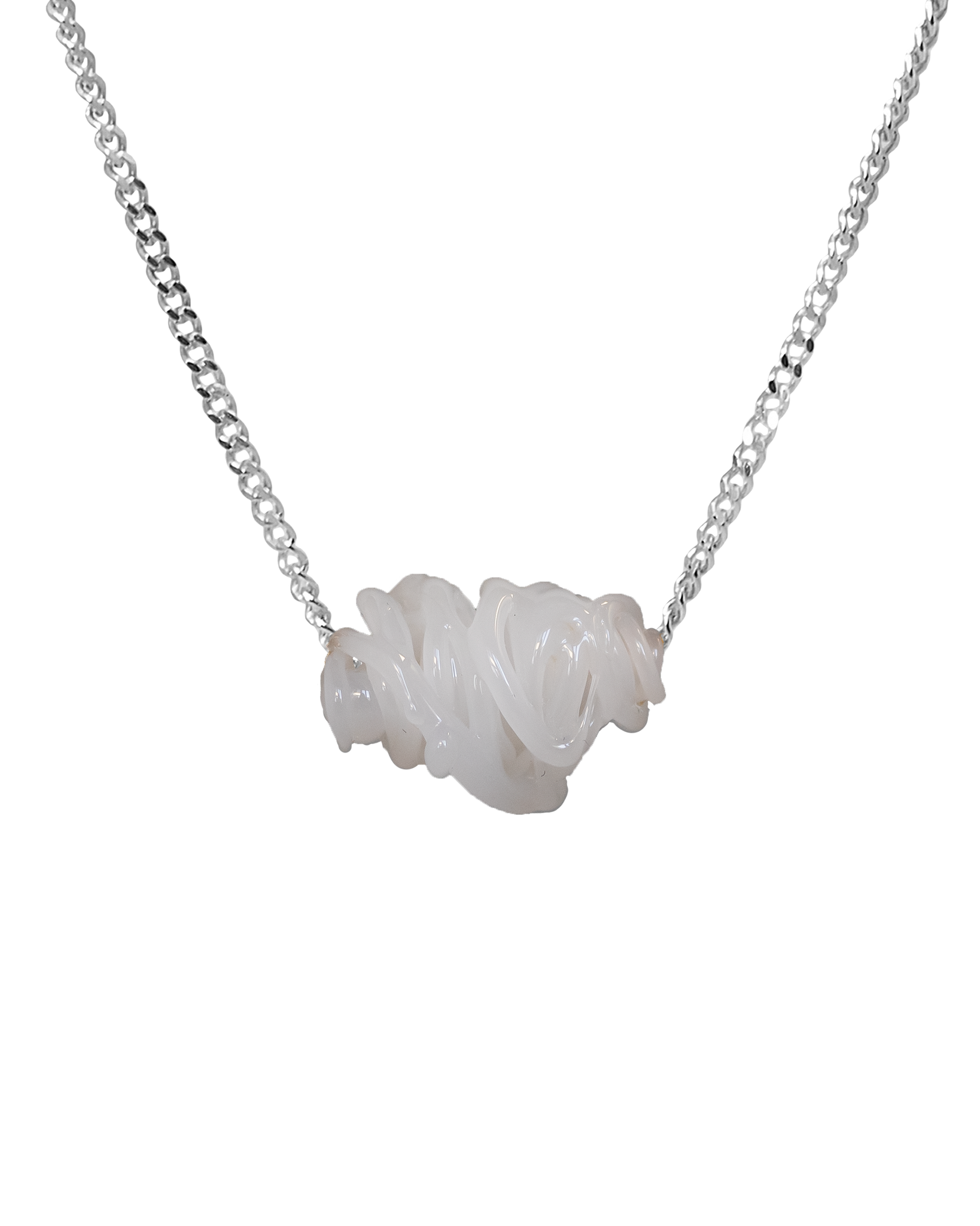 Collar de vidrio Tornado, hecho a mano en Valencia