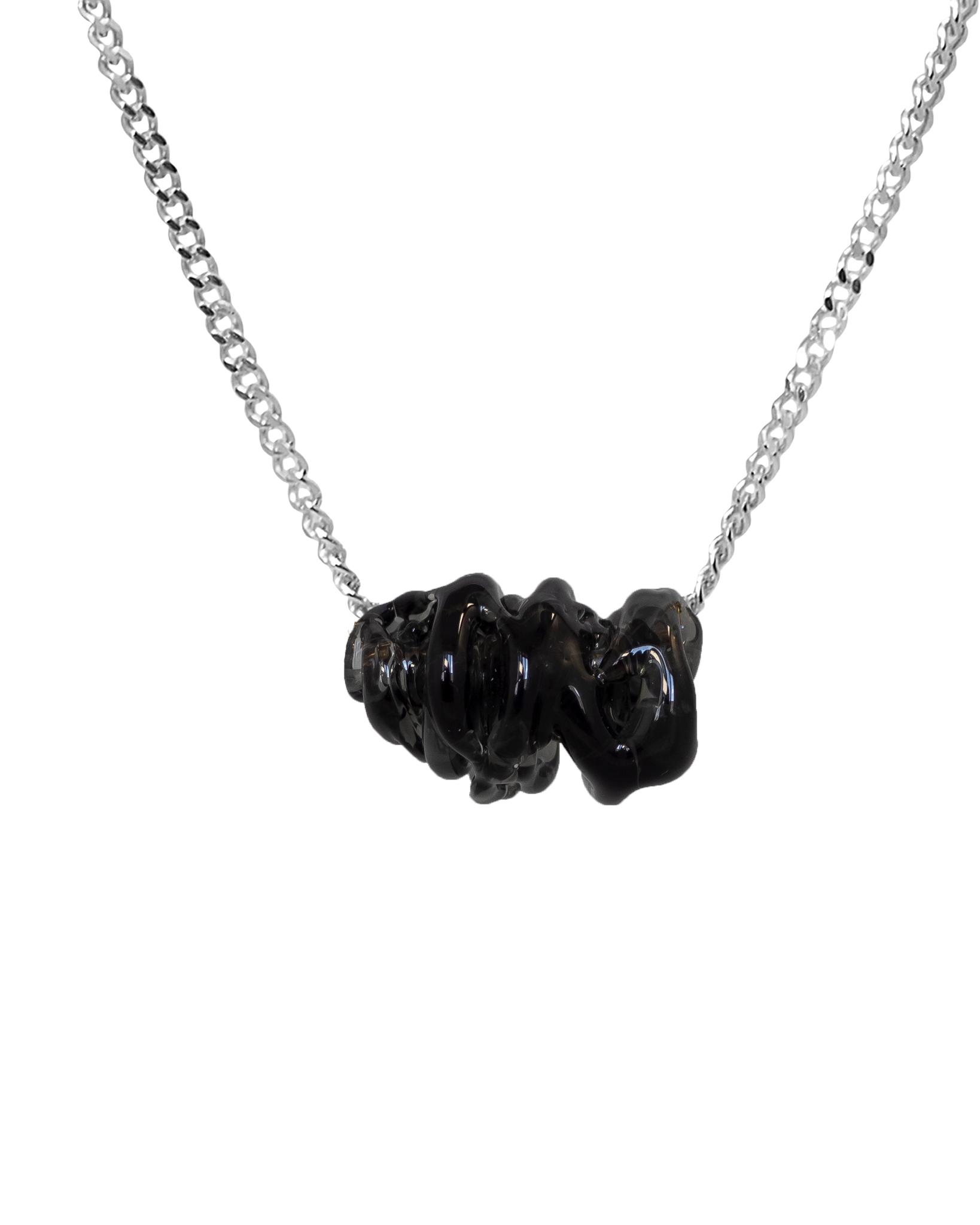 Collar de vidrio Tornado, hecho a mano en Valencia