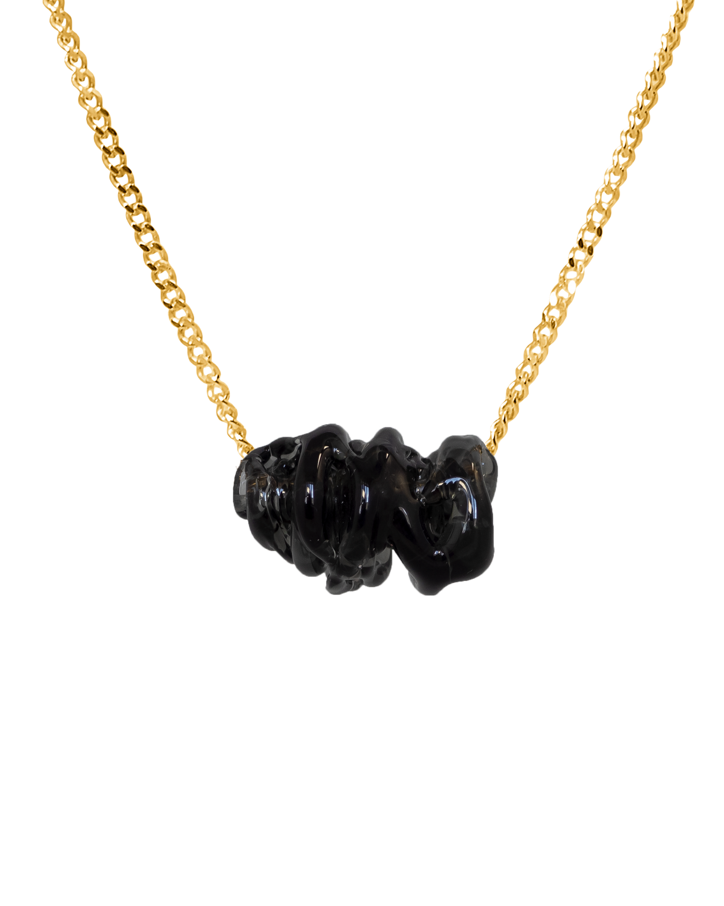 Collar de vidrio Tornado, hecho a mano en Valencia