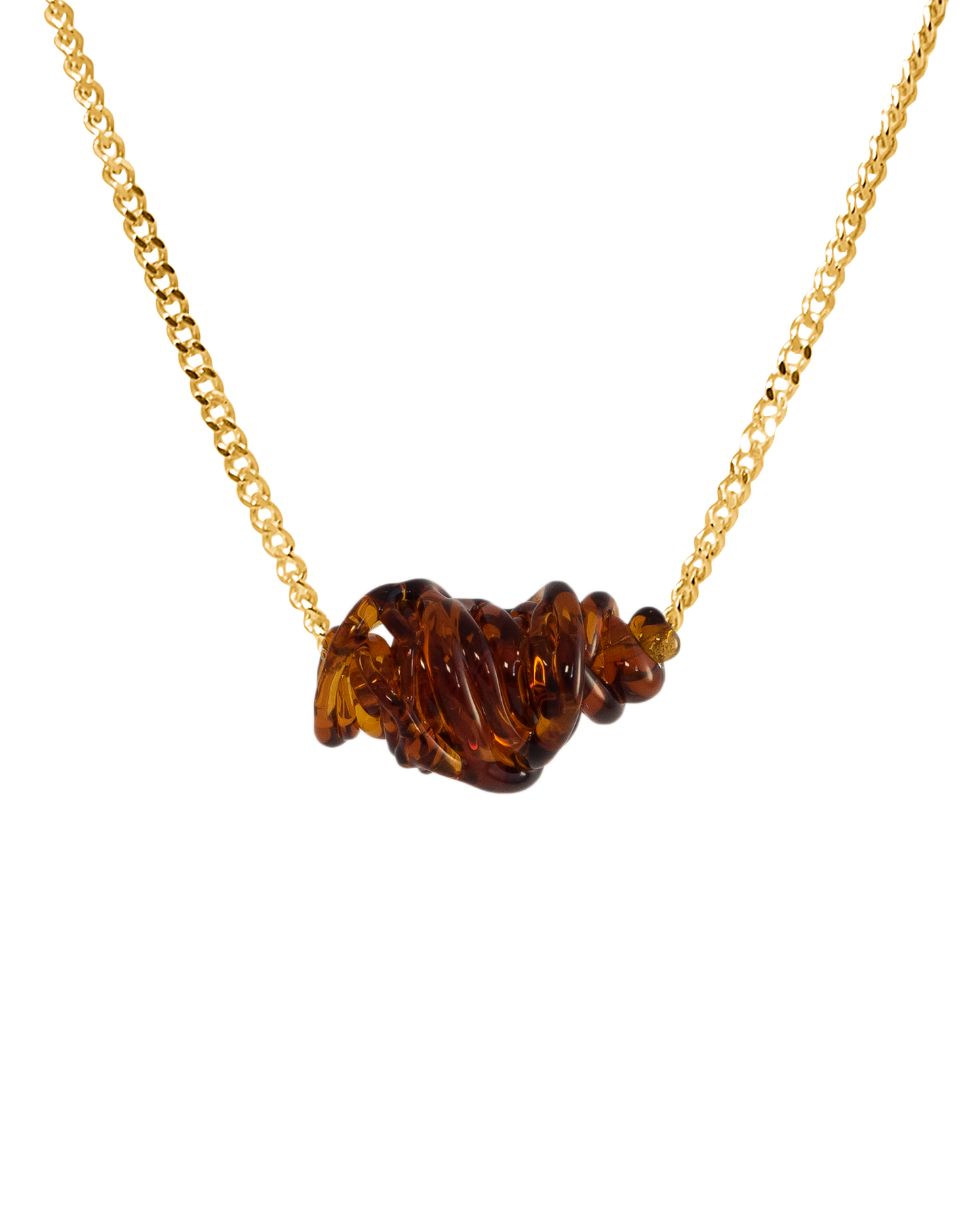 Collar de vidrio Tornado, hecho a mano en Valencia