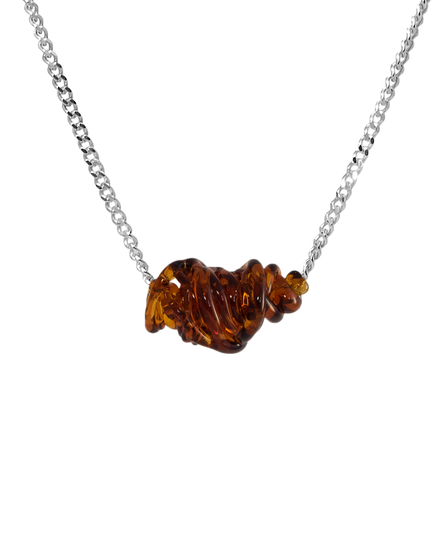 Collar de vidrio Tornado, hecho a mano en Valencia