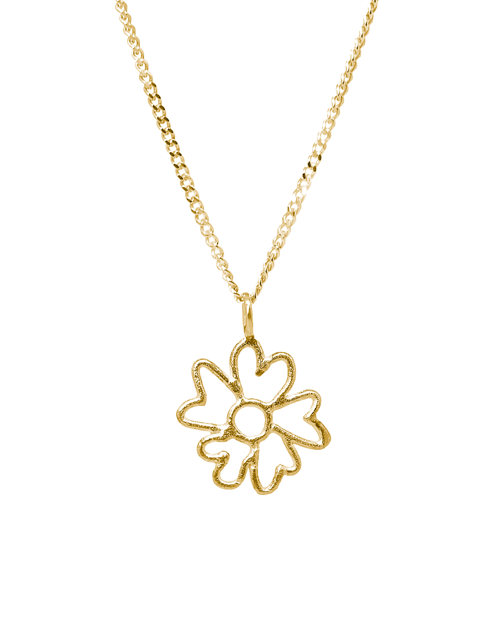 Collar dorado Tallo Gladis, hecho a mano con plata de ley en Valencia