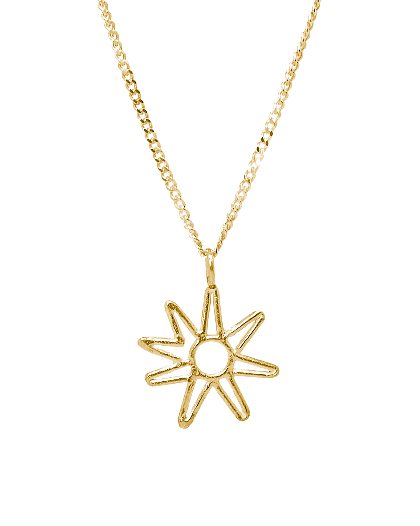Collar dorado Tallo Azu, hecho a mano con plata de ley en Valencia