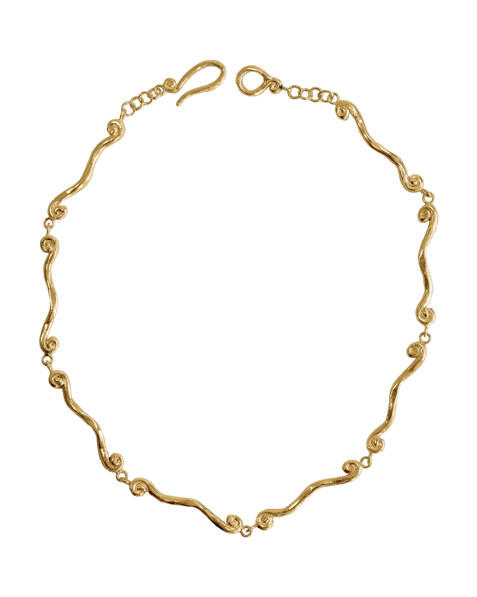 Collar dorado Volta, hecho a mano en València