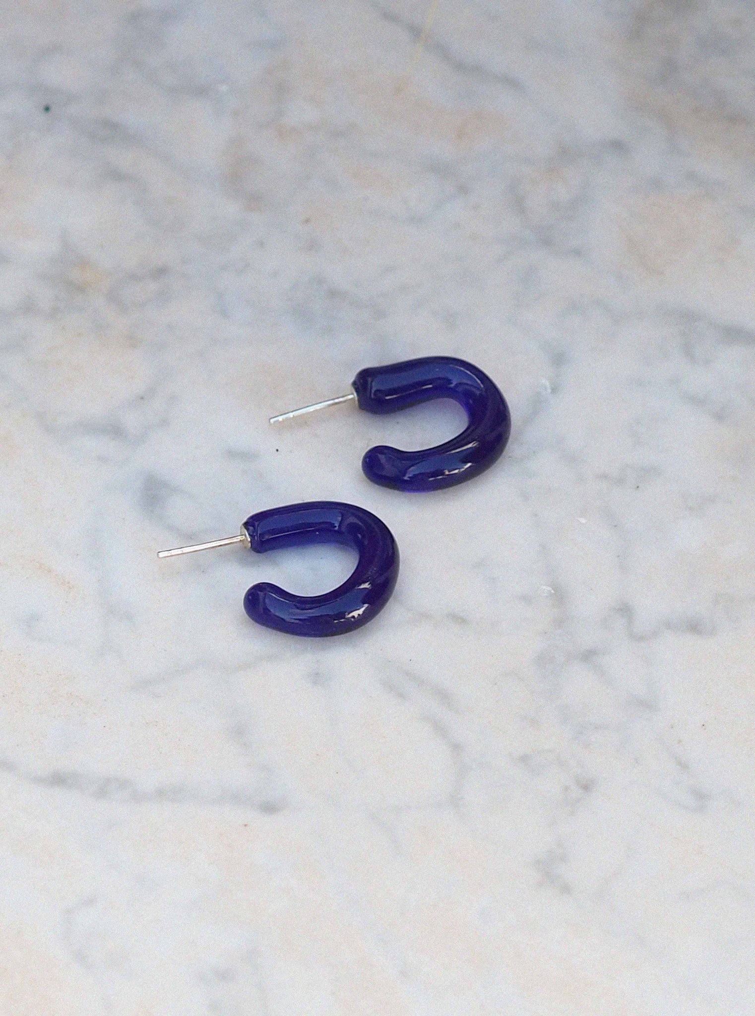 Pendientes de vidrio Gamba, hechos a mano en Valencia