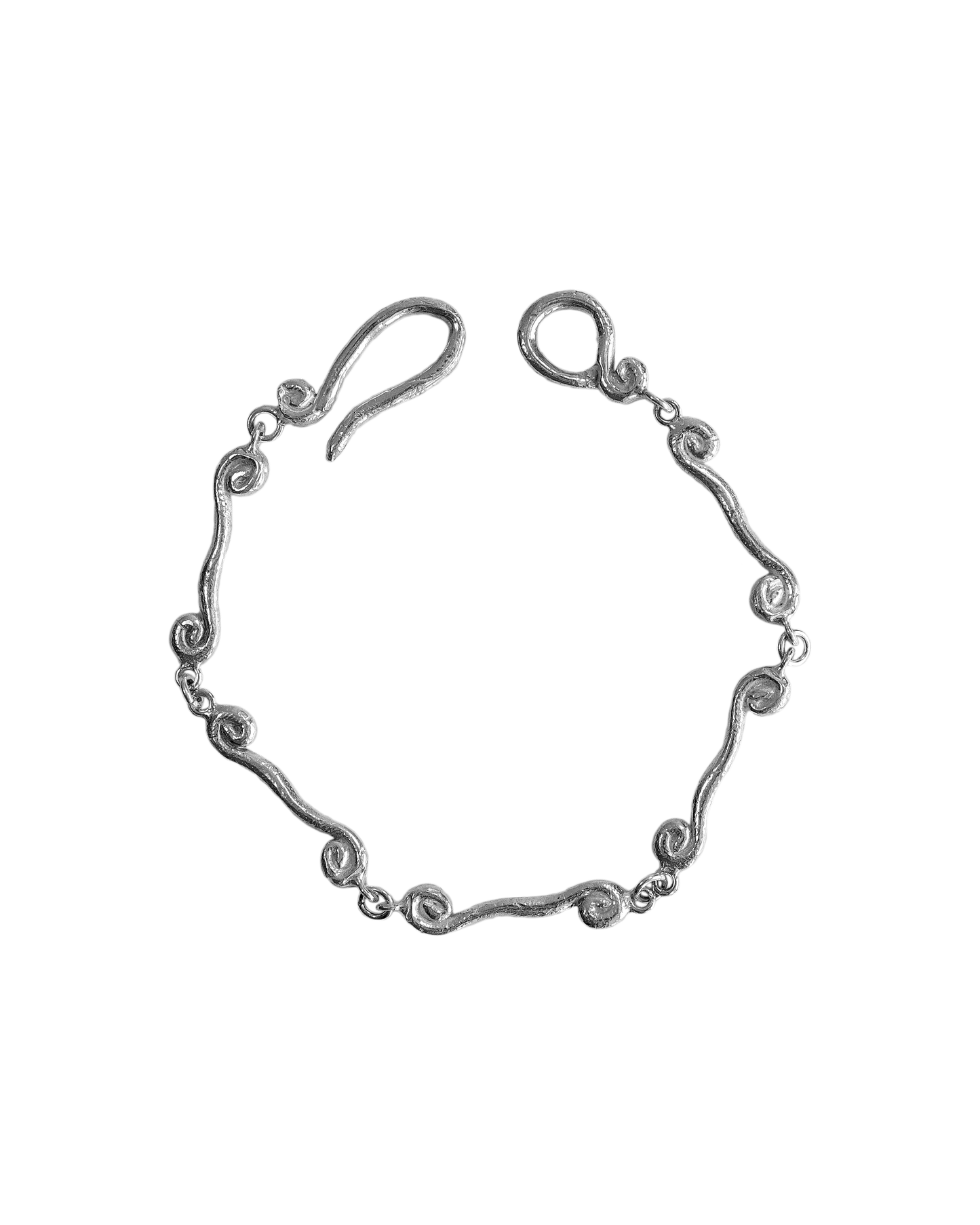 Pulsera Volta, hecha a mano en Valencia con plata de ley