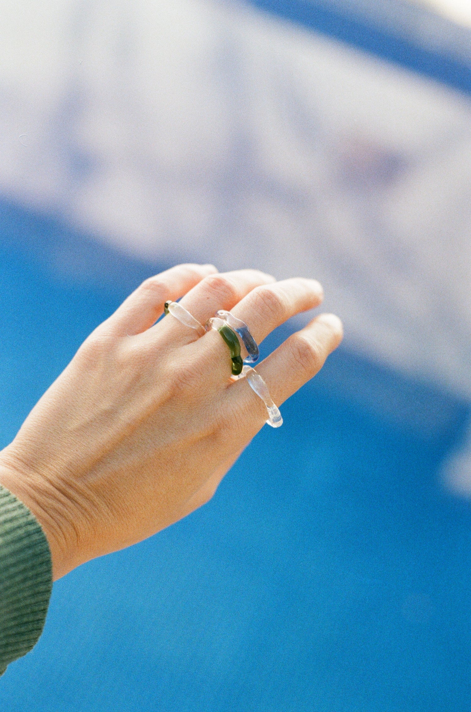 anillos de vidrio
