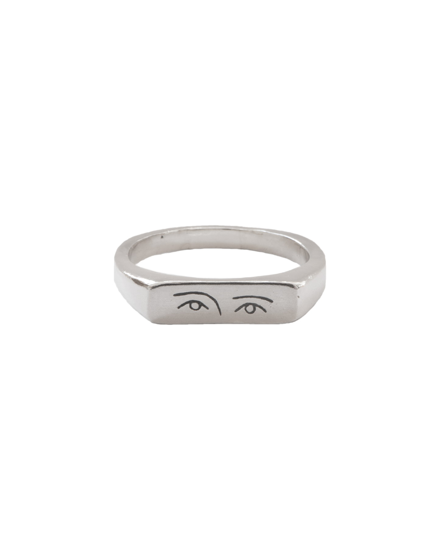 Anillo de plata Violeta, hecho a mano en Valencia 