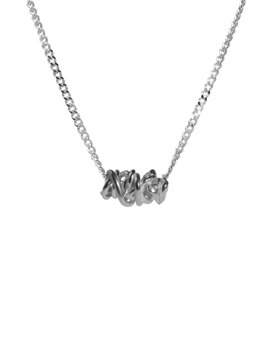 Collar de plata Embolic, hecho a mano en València

