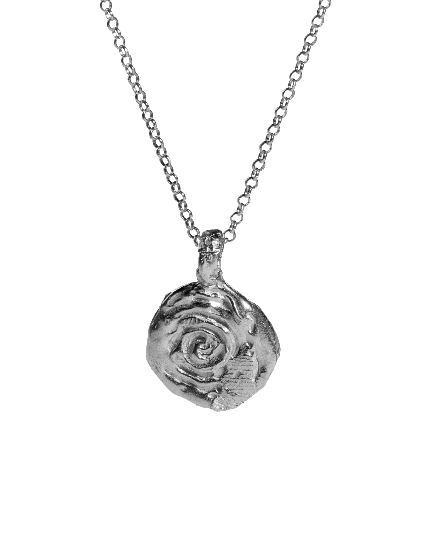 Collar de plata Giro M, hecho a mano en València