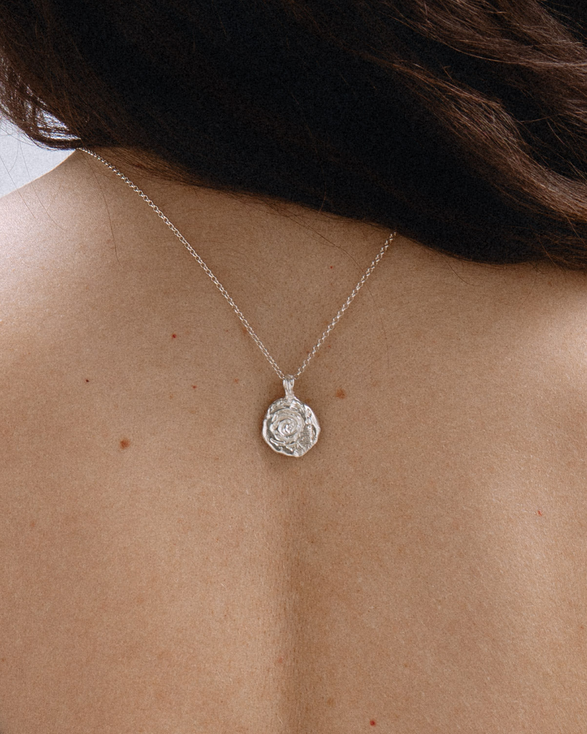 Collar de plata Giro M, hecho a mano en València