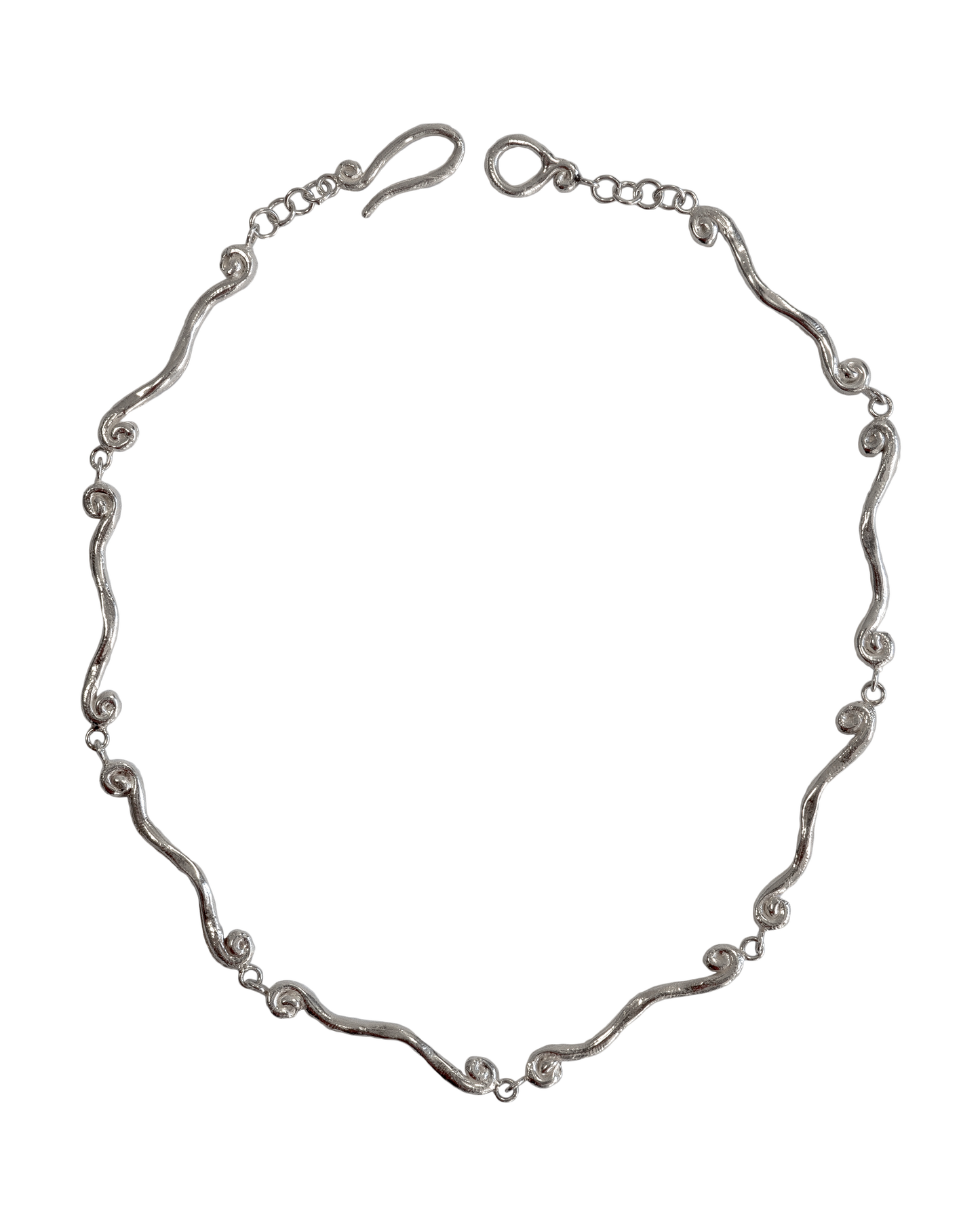 Collar de plata Volta, hecho a mano en València