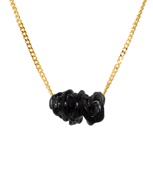 Collar de vidrio Tornado, hecho a mano en Valencia