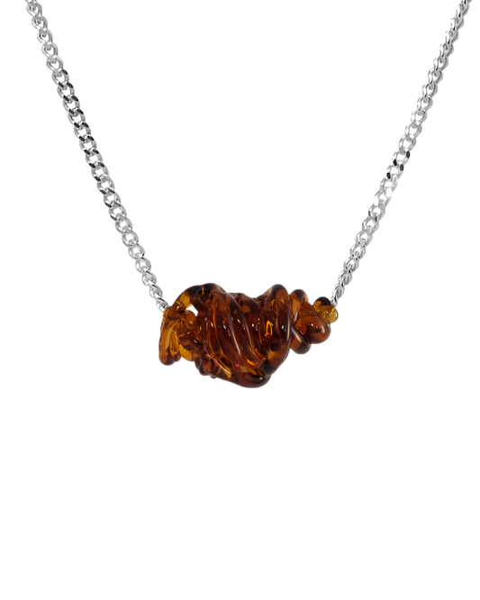 Collar de vidrio Tornado, hecho a mano en Valencia