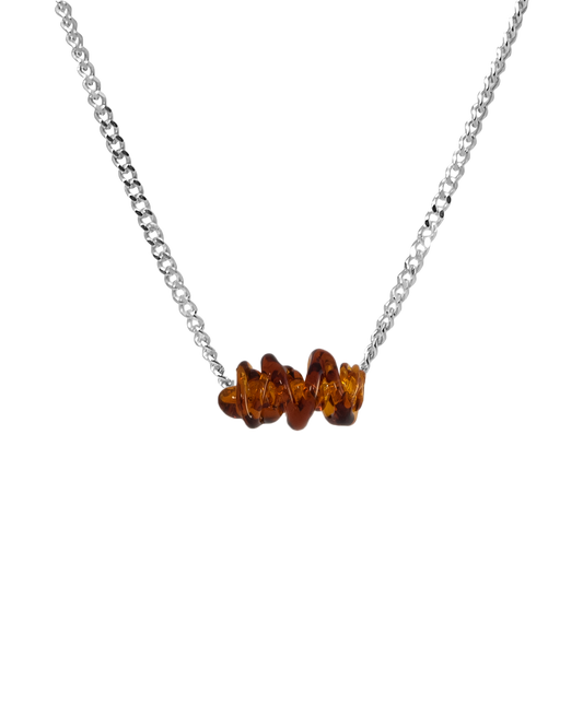 Collar de vidrio Tornado, hecho a mano en Valencia