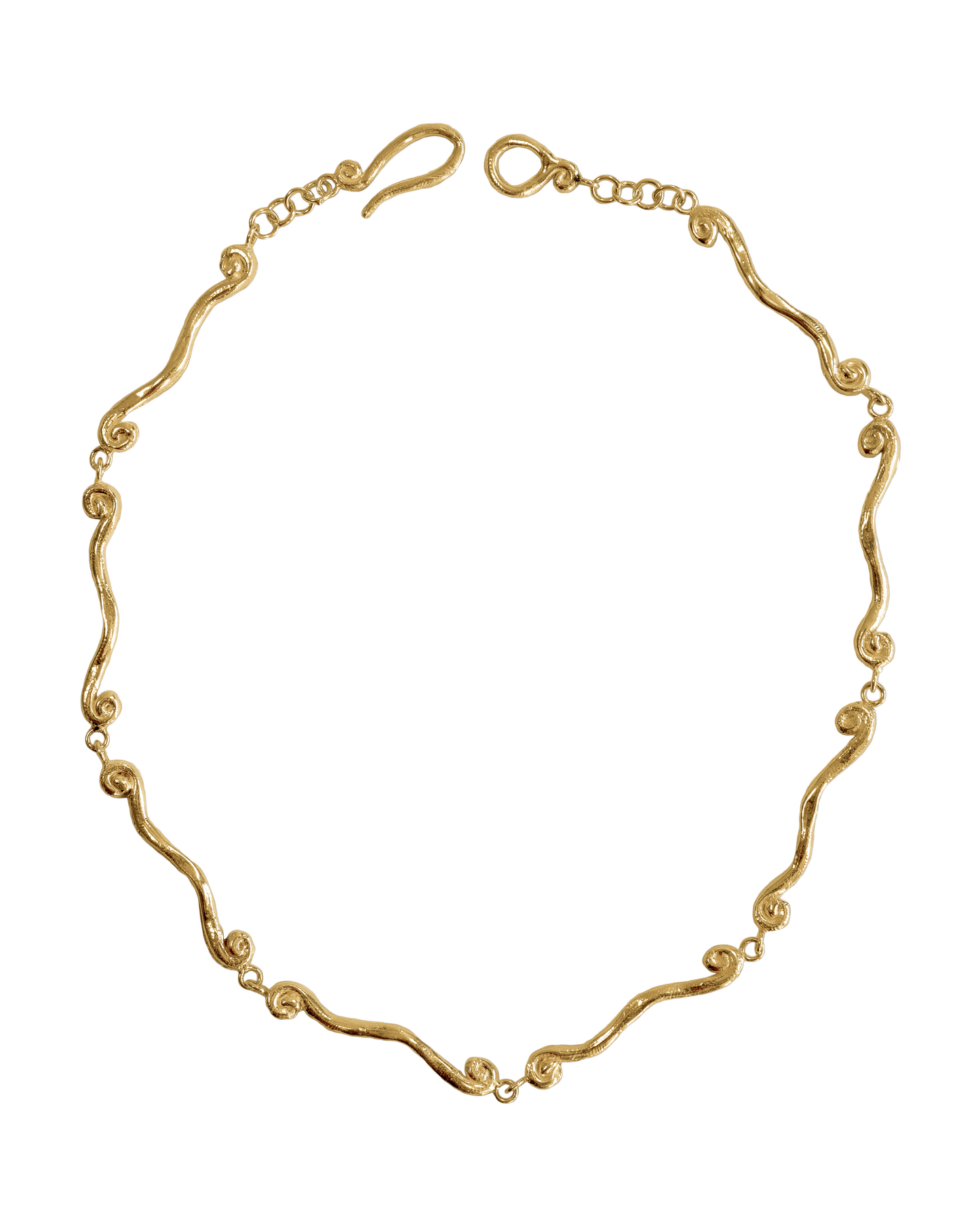 Collar dorado Volta, hecho a mano en València