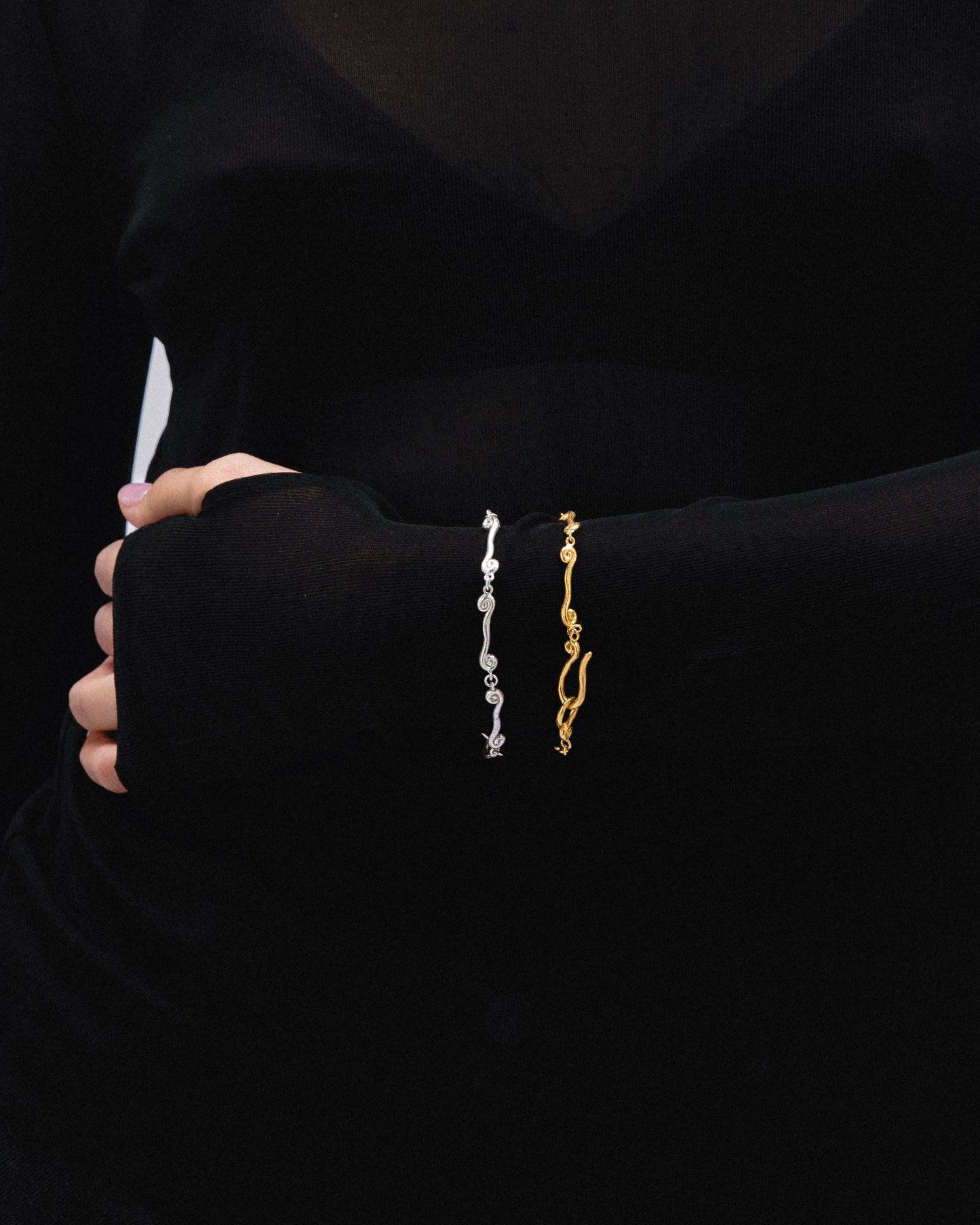 Pulsera Volta, hecha a mano en Valencia con plata de ley